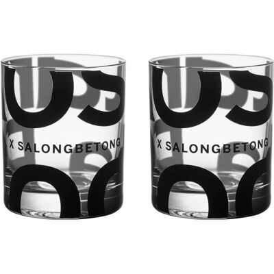 Kosta Boda KostaBoda Salon Betong whisky glass 35cl - 2-pack Kosta Boda KostaBoda Salon Betong whisky glass 35cl - 2-pack