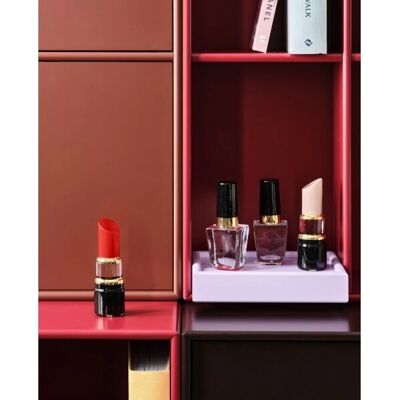 Kosta Boda - Mini Poppy Red Lippenstift - Make Up - Skulptur Kosta Boda - Mini Poppy Red Lippenstift - Make Up - Skulptur