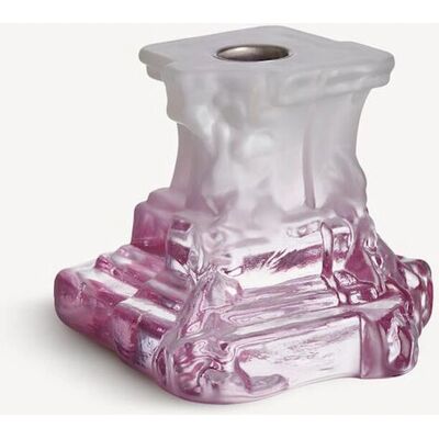 Kosta Boda Rocky Baroque Leuchter Spicy Rose - Kerzenhalter Kosta Boda Rocky Baroque Leuchter Spicy Rose - Kerzenhalter