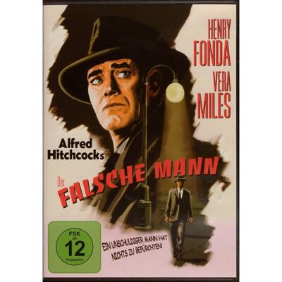 Warner Home DVD - The Wrong Man - Alfred Hitchcock - 101 Minutes - Publicité Warner Home DVD - The Wrong Man - Alfred Hitchcock - 101 Minutes - Publicité