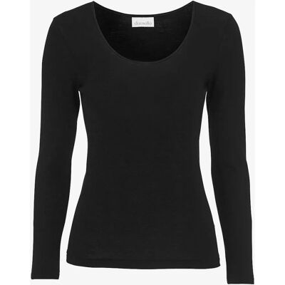 Damella Model 40 - Siden og uld top - Sort kvinder Damella Model 40 - Siden og uld top - Sort kvinder