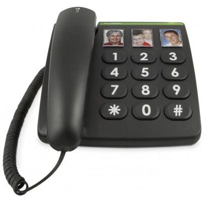 Doro 331ph Schwarz - Schnurgebundenes Telefon mit Großtasten - Produktart Doro 331ph Schwarz - Schnurgebundenes Telefon mit Großtasten - Produktart