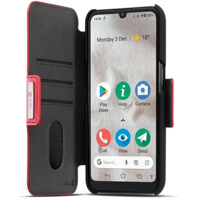 Étui portefeuille Doro 8100 - Coque de téléphone - Publicité Étui portefeuille Doro 8100 - Coque de téléphone - Publicité