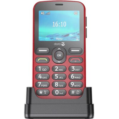 Doro 1880 - Téléphone mobile 4G - Rouge Doro 1880 - Téléphone mobile 4G - Rouge