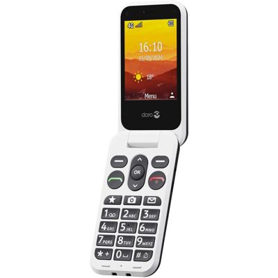 Doro Leva L20 - Téléphone 4G - Noir, Blanc - Écran 2,8" - Léger - Publicité Doro Leva L20 - Téléphone 4G - Noir, Blanc - Écran 2,8" - Léger - Publicité