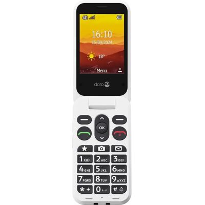Doro Leva L21 - Flip-työkalu 2,8" - Musta/Valkoinen Doro Leva L21 - Flip-työkalu 2,8" - Musta/Valkoinen