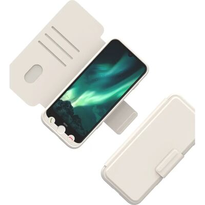 Doro 8936 Wallet Case - White Phone Cover Doro 8936 Wallet Case - White Phone Cover