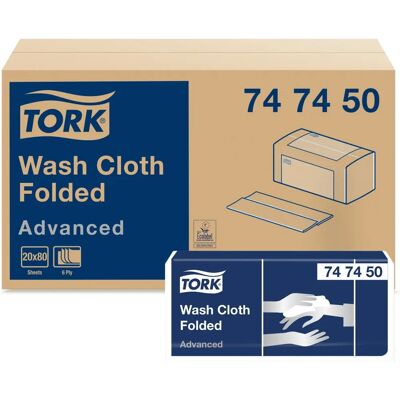 Tork Advanced Waschlappen 6-Lag Weiß 25x19cm - Reinigungsutensil Tork Advanced Waschlappen 6-Lag Weiß 25x19cm - Reinigungsutensil