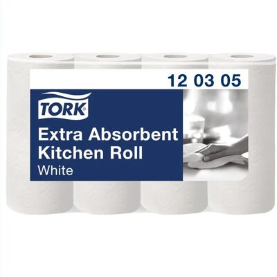 Tork White 3-Ply Kitchen Roll - 48 Rolls Tork White 3-Ply Kitchen Roll - 48 Rolls