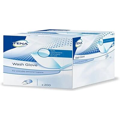 Gants de Lavage TENA - Matériau doux et épais pour soins seniors Gants de Lavage TENA - Matériau doux et épais pour soins seniors