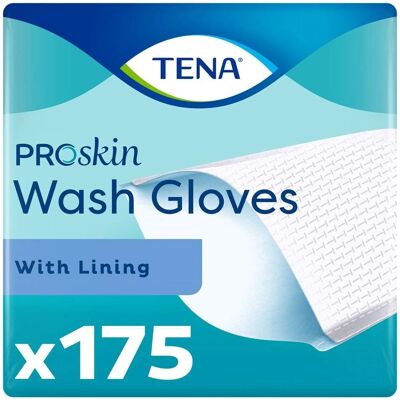 Tena Schoonmaakhandschoenen - Wegwerphandschoenen, zacht, met plasticvoering - 175 stuks Tena Schoonmaakhandschoenen - Wegwerphandschoenen, zacht, met plasticvoering - 175 stuks