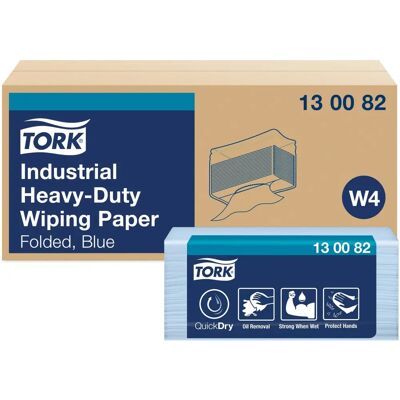 Tork Extra Erősen Ipari Papírtörlők - Kék - 500 db Tork Extra Erősen Ipari Papírtörlők - Kék - 500 db