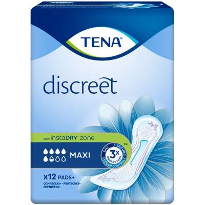 TENA Lady Maxi Discreet Feminine Hygiene Product - 12 pcs TENA Lady Maxi Discreet Feminine Hygiene Product - 12 pcs