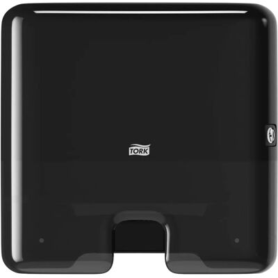 Distributeur de Serviettes TORK Mini Noir - Pour Serviettes en Papier Multifold H2 Distributeur de Serviettes TORK Mini Noir - Pour Serviettes en Papier Multifold H2