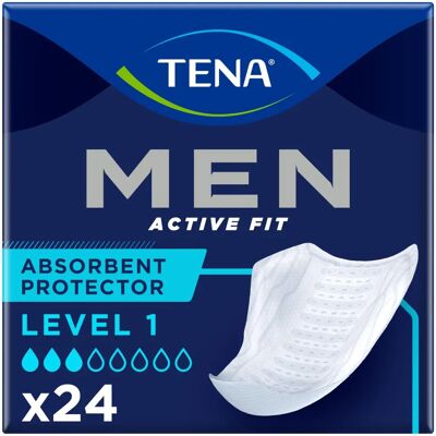 Tena Men Level 1 Protective Absorbent - Protects against moisture, discreet, 12/24 units Tena Men Level 1 Protective Absorbent - Protects against moisture, discreet, 12/24 units