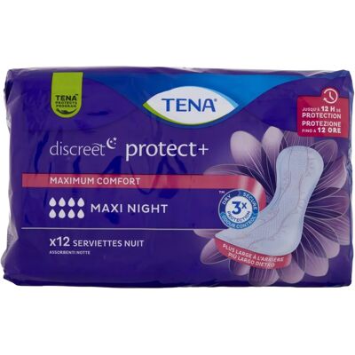 Tena Lady Maxi Night - Serviettes d'Incontinence - Protection Nocturne - Publicité Tena Lady Maxi Night - Serviettes d'Incontinence - Protection Nocturne - Publicité