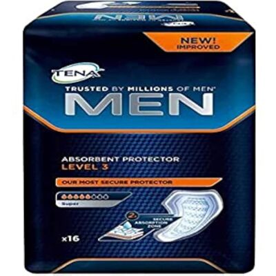 TENA Men Level 3 Incontinence Pads - Discreet & Comfortable TENA Men Level 3 Incontinence Pads - Discreet & Comfortable