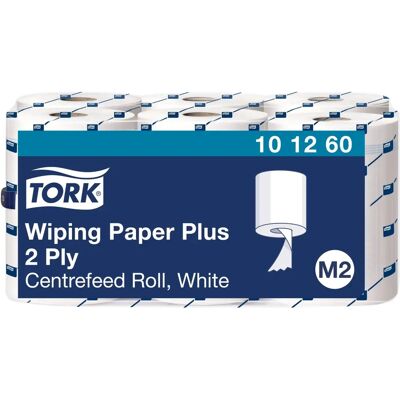 Lingettes multifonctions blanches Tork - Rouleaux pour distributeur - Publicité Lingettes multifonctions blanches Tork - Rouleaux pour distributeur - Publicité