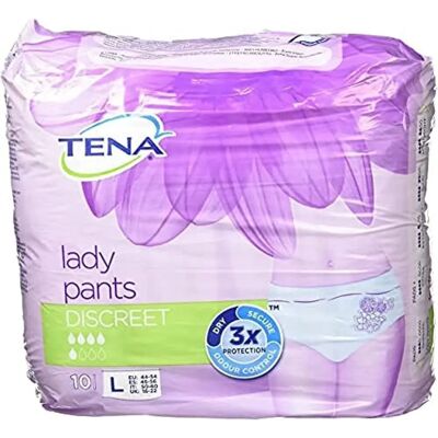 Tena Lady Silueta Blanca Ropa Interior Absorbente - Incontinencia Tena Lady Silueta Blanca Ropa Interior Absorbente - Incontinencia