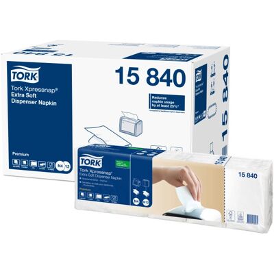 Tork Fehér papírszalvéta - 500 db - 2 rétegű prémium Tork Fehér papírszalvéta - 500 db - 2 rétegű prémium