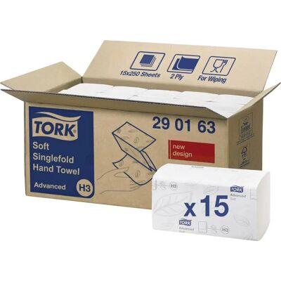 Tork Vita 2-Lagers Embossed Handdukar - H3 System Tork Vita 2-Lagers Embossed Handdukar - H3 System