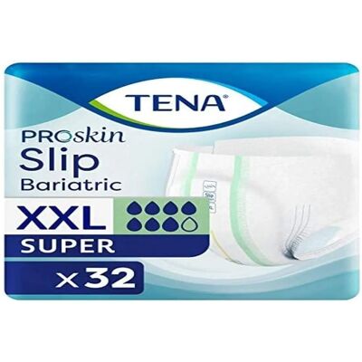 Tena ProSkin Slip Bariatric Super XXL (32 pièces) - Publicité Tena ProSkin Slip Bariatric Super XXL (32 pièces) - Publicité