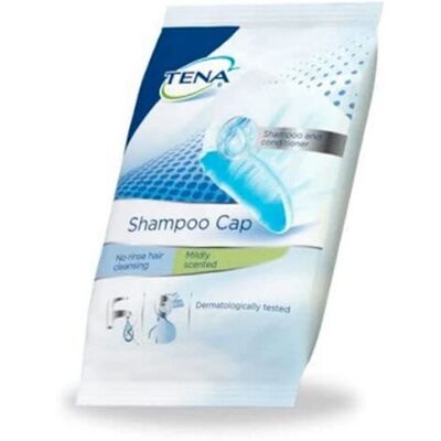 Tena Shampoo Cap - Voedende haarwas zonder spoelen - 1 stuk Tena Shampoo Cap - Voedende haarwas zonder spoelen - 1 stuk