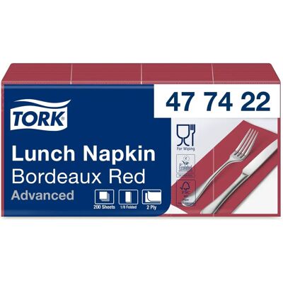 Tork 477422 Servilletas Rojo Vino - Napkins Tork 477422 Servilletas Rojo Vino - Napkins