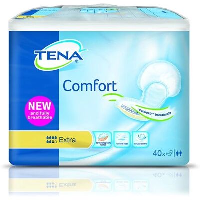 Tena Comfort Extra Inkontinensplasser - 40 Stk Tena Comfort Extra Inkontinensplasser - 40 Stk