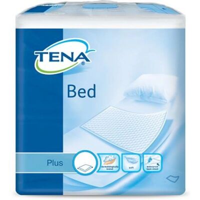 Tena Bed Plus Protetores - 40x60cm, 40 unidades, Impermeáveis, Reutilizáveis Tena Bed Plus Protetores - 40x60cm, 40 unidades, Impermeáveis, Reutilizáveis