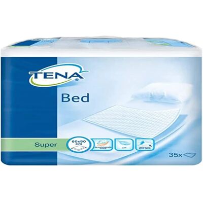 TENA Tena Bed Super 60x90cm - Protectores de colchón - 35 unidades TENA Tena Bed Super 60x90cm - Protectores de colchón - 35 unidades