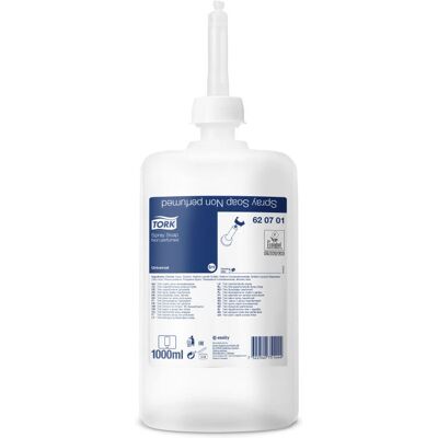 Savon liquide Tork 620701 - Sans parfum, Contrôlé, Écolabel Savon liquide Tork 620701 - Sans parfum, Contrôlé, Écolabel