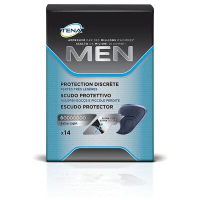 Escudo Protector para Hombres TENA - Almohadilla de Incontinencia, Negro, Discreto Escudo Protector para Hombres TENA - Almohadilla de Incontinencia, Negro, Discreto