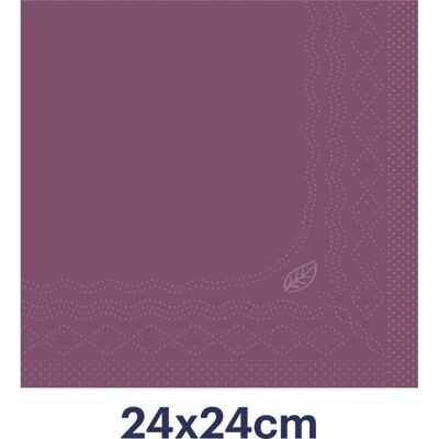 TORK - Cocktail - Aubergine - 11,5x11,5 cm - Serviettes - Publicité TORK - Cocktail - Aubergine - 11,5x11,5 cm - Serviettes - Publicité