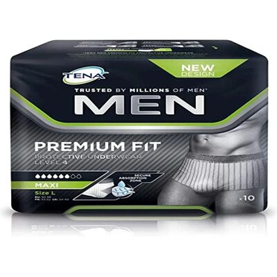 Tena Men Niveau 10 Beschermend Ondergoed - Voorkomt lekkages Tena Men Niveau 10 Beschermend Ondergoed - Voorkomt lekkages