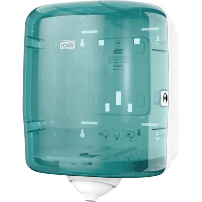 Tork 473180 Papper Handduk Dispenser - Turkis & Vit Tork 473180 Papper Handduk Dispenser - Turkis & Vit
