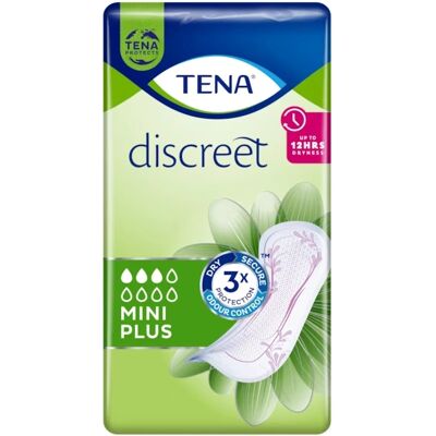 Tena Discreet Mini Plus - Protections urinaires - 6 paquets de 20 Tena Discreet Mini Plus - Protections urinaires - 6 paquets de 20