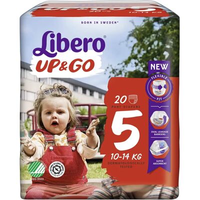 Fraldas Libero Up & Go - Tamanho 5 - 20 Unidades Fraldas Libero Up & Go - Tamanho 5 - 20 Unidades
