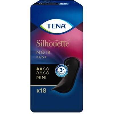 TENA Mini Assorbenti Assenza Incontinenza Nera - Igiene Femminile Discreta TENA Mini Assorbenti Assenza Incontinenza Nera - Igiene Femminile Discreta