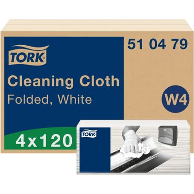 Chiffons de nettoyage blancs TORK - 480 pièces - Polyvalents & Absorbants Chiffons de nettoyage blancs TORK - 480 pièces - Polyvalents & Absorbants