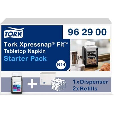 Tork N14 Dispenser - Compact, 168 Napkins - Dispenser Tork N14 Dispenser - Compact, 168 Napkins - Dispenser