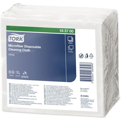 Tork Mikrofasertücher - Packung mit 40, Weiß - Professionell Tork Mikrofasertücher - Packung mit 40, Weiß - Professionell