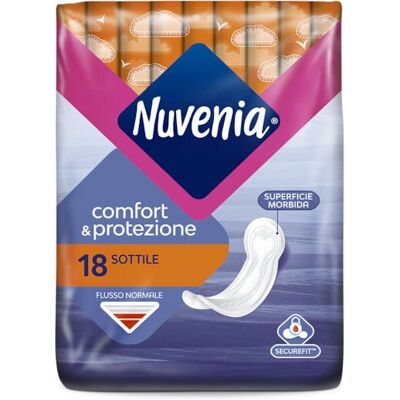 Salviettine Igieniche Nuvenia - Leggere, Comode, 18 pezzi Salviettine Igieniche Nuvenia - Leggere, Comode, 18 pezzi