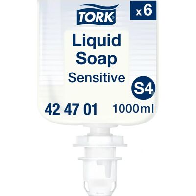 Tork Hand Soap - Sensitive Liquid 1L Pack of 6 Tork Hand Soap - Sensitive Liquid 1L Pack of 6
