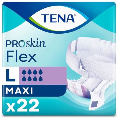 Tena TenaFlex Maxi Store Inkontinensbukser - Pakke af 22 L Tena TenaFlex Maxi Store Inkontinensbukser - Pakke af 22 L