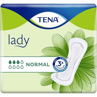 Tena Lady Normal - Serviettes d'incontinence légère - Discrètes & Confortables Tena Lady Normal - Serviettes d'incontinence légère - Discrètes & Confortables