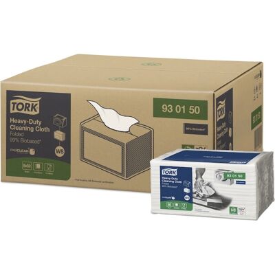 Tork White Heavy-Duty Cleaning Cloths - Cleaning Cloths Tork White Heavy-Duty Cleaning Cloths - Cleaning Cloths