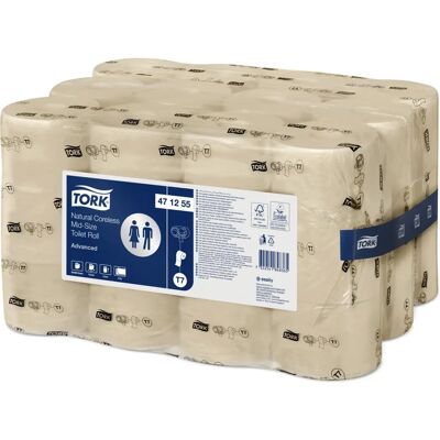 Papier toilette Tork Natural Mid-size 2 épaisseurs - Publicité Papier toilette Tork Natural Mid-size 2 épaisseurs - Publicité