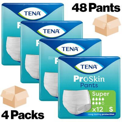 TENA Pants Small - Incontinence Pants - 4 Pack of 12 - 48 TENA Pants Small - Incontinence Pants - 4 Pack of 12 - 48