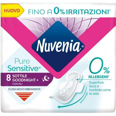Nuvenia Pure Sensitive Ultra Assorbenti con Ali - Prodotto Sensibile Nuvenia Pure Sensitive Ultra Assorbenti con Ali - Prodotto Sensibile